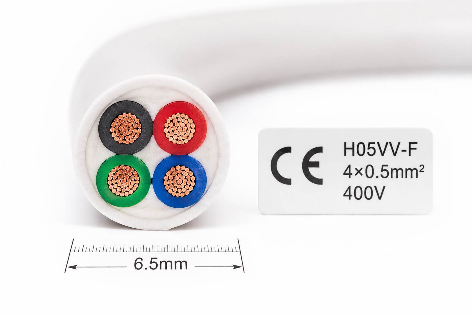 Kabel H05VV-F  RGB certifikace CE teplotní odolnost